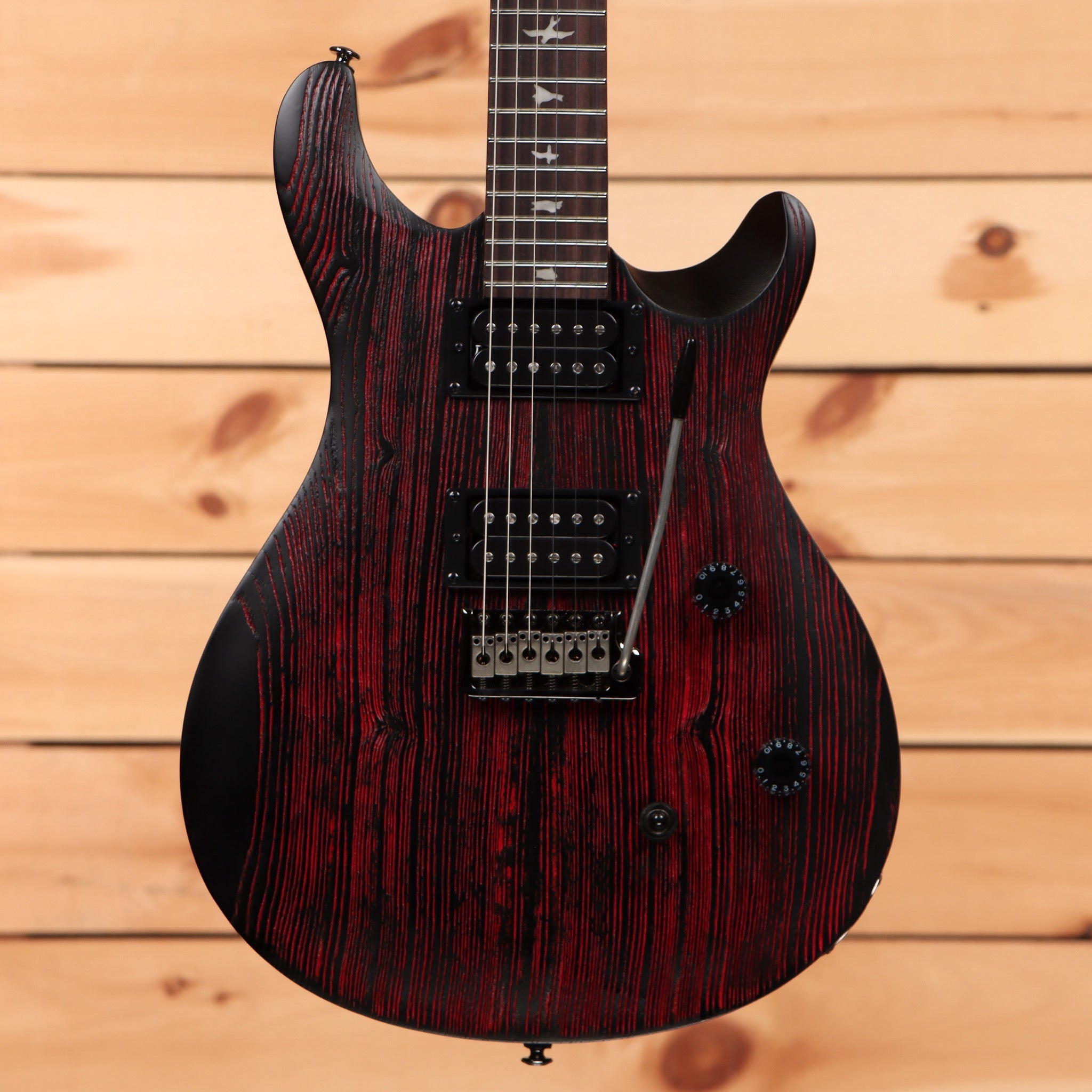 Paul Reed Smith Limited SE CE 24 electric guitar Sandblasted Red with carved cutaway body