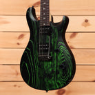 Paul Reed Smith Limited SE CE 24 electric guitar sandblasted green with figured maple top and humbuckers