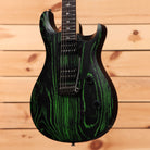 Paul Reed Smith Limited SE CE 24 electric guitar sandblasted green with humbucker pickups and bird inlays