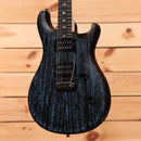 Paul Reed Smith Limited SE CE 24 electric guitar sandblasted blue with humbucker pickups and bird inlays