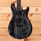 Paul Reed Smith Limited SE CE 24 electric guitar Sandblasted White with gray wood grain finish and dual humbuckers