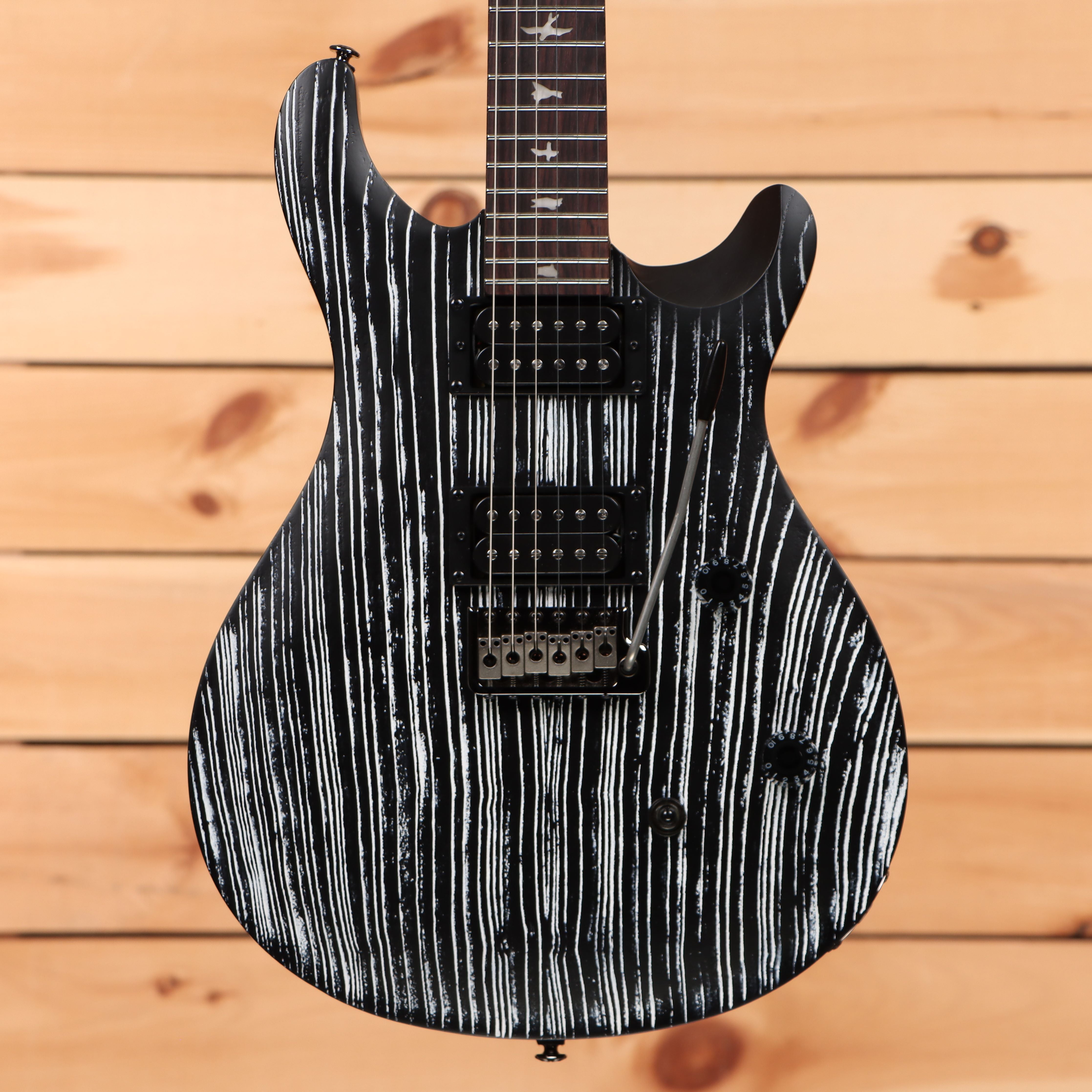 Paul Reed Smith Limited SE CE 24 electric guitar sandblasted white with triple humbucker pickups