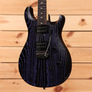 Paul Reed Smith Limited SE CE 24 electric guitar sandblasted purple with striped finish and dual humbuckers