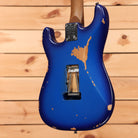 EVH Limited Frankenstein Relic Series electric guitar Blueburst with aged finish and single-coil pickups