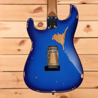 EVH Limited Frankenstein Relic Series electric guitar Blueburst with relic finish and single-coil pickups