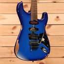 EVH Limited Frankenstein Relic Series electric guitar Blueburst with Floyd Rose tremolo bridge