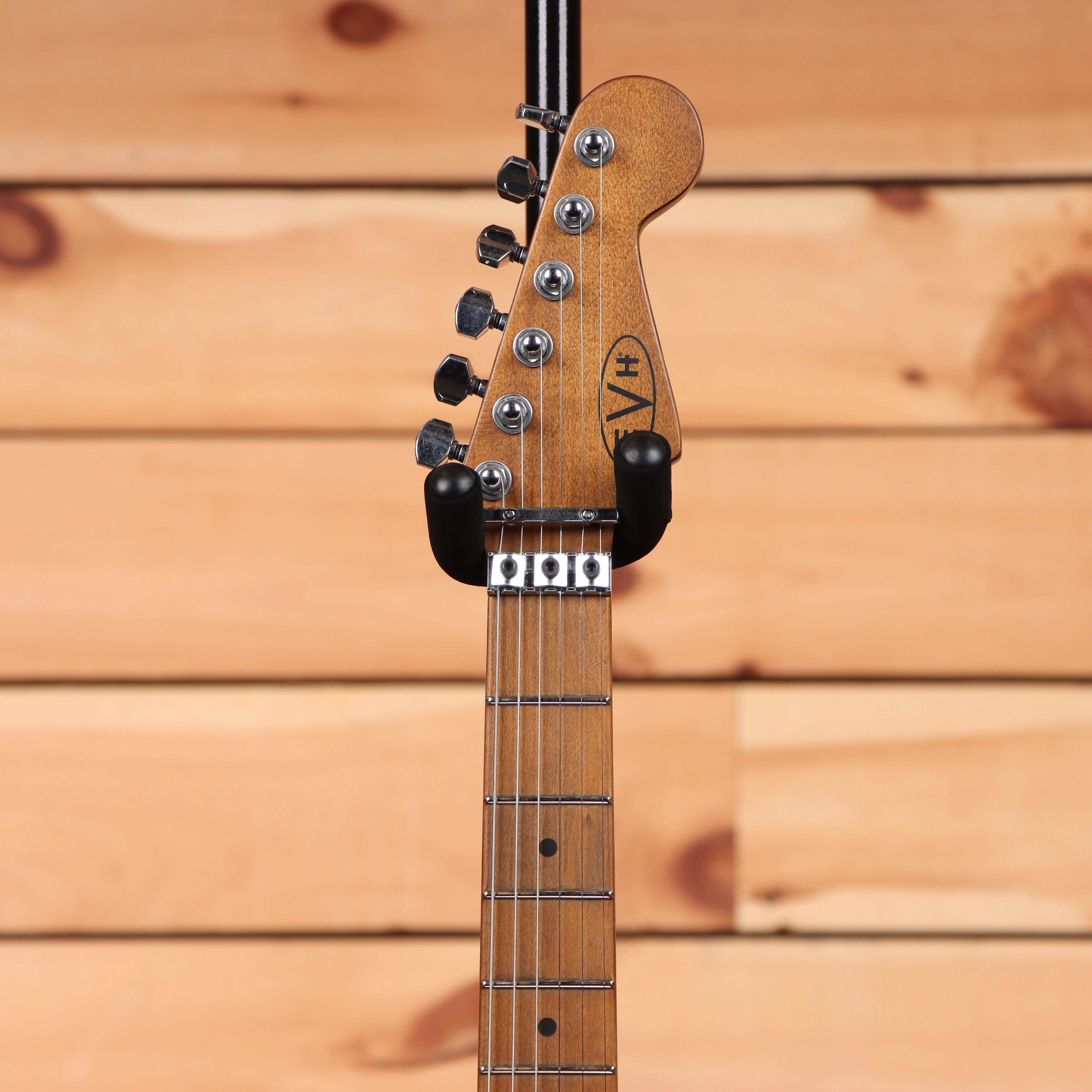 EVH Limited Frankenstein Relic Series electric guitar Blueburst with maple neck and black headstock binding