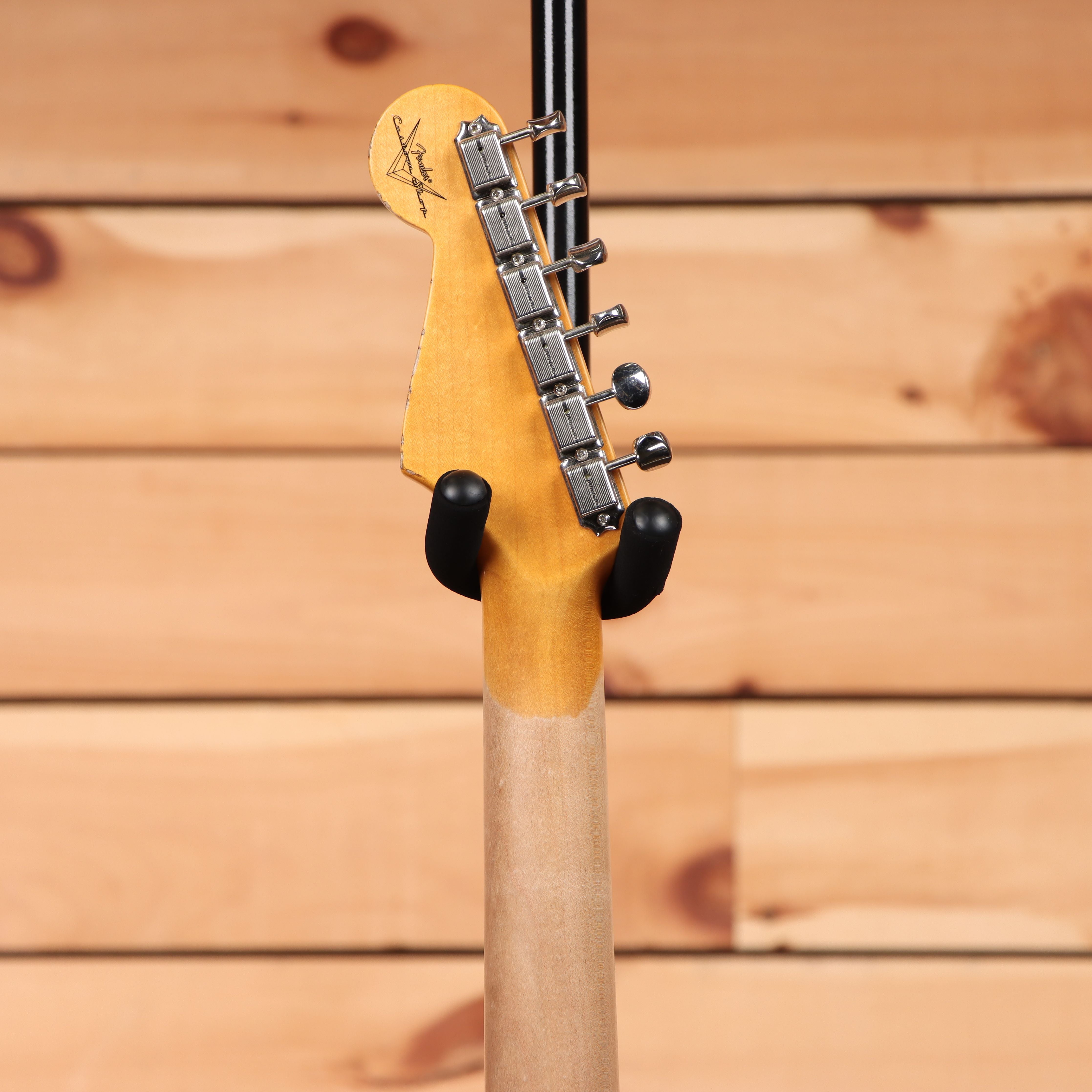 Fender Custom Shop Righteous Reissue Late 1962 Stratocaster electric guitar Aged Black Sparkle with maple neck