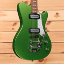 Powers Electric A-Type Java Green Metallic electric guitar with dual humbucker pickups
