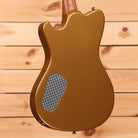 Powers Electric A-Type Hardtail electric guitar Golden Yellow Metallic with perforated pickguard