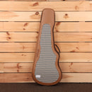 Powers Electric A-Type hardtail electric guitar Golden Yellow Metallic with gingham fabric interior case