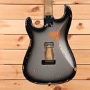 EVH Limited Frankenstein Relic Series electric guitar Silverburst with relic finish and single-coil pickups