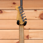 EVH Limited Frankenstein Relic Series electric guitar Silverburst with chrome locking tuners and black headstock back plate
