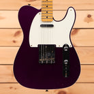 Fender Custom Shop Limited Reverse 1950s Telecaster Custom Relic electric guitar Faded Aged Purple Metallic with single-coil pickups