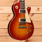 Gibson 1959 Les Paul Standard Reissue Ultra Light Aged Sunrise Teaburst electric guitar with gold hardware and dual humbuckers