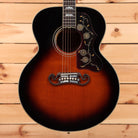Gibson SJ-200 jumbo acoustic guitar light aged vintage sunburst with ornate pickguard inlay