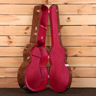 Gibson 1957 SJ200 acoustic guitar light aged vintage sunburst jumbo body with pink velvet case