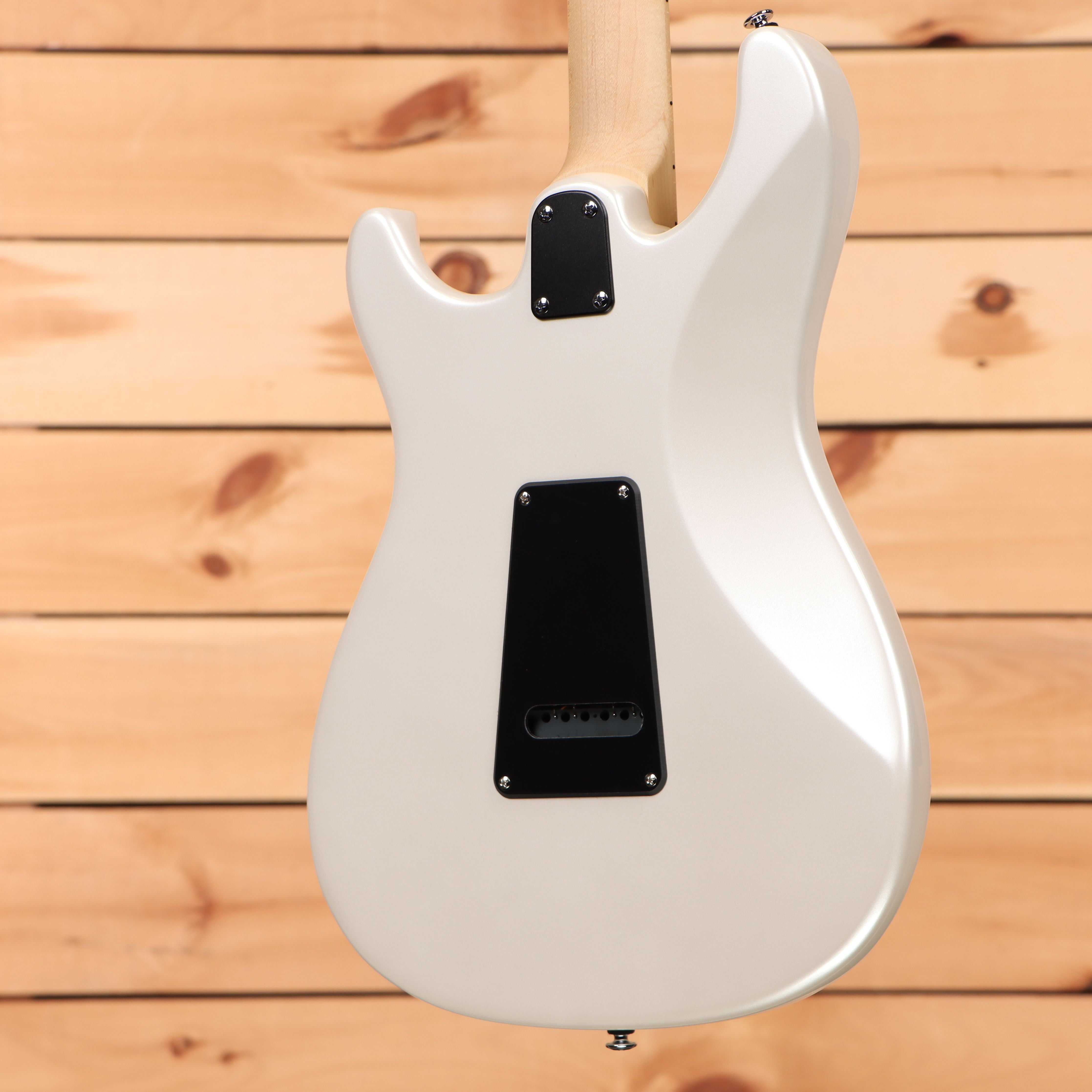 Paul Reed Smith SE NF3 electric guitar Maple White Pearl with black pickguard and humbucker pickups