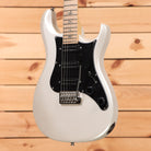 Paul Reed Smith SE NF3 electric guitar Maple White Pearl with black pickguard and maple neck