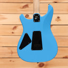 Paul Reed Smith Fiore pre-owned electric guitar Larkspur blue with black pickguard and humbucker pickups