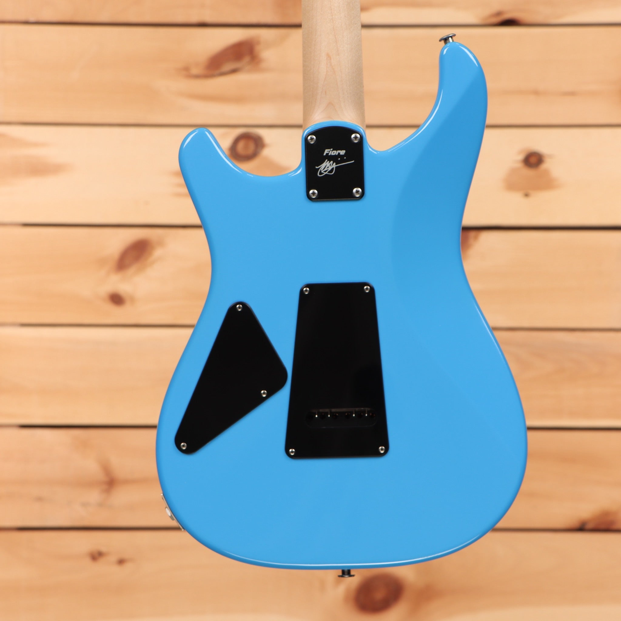 Paul Reed Smith Fiore pre-owned electric guitar Larkspur blue with black pickguard and humbucker pickups