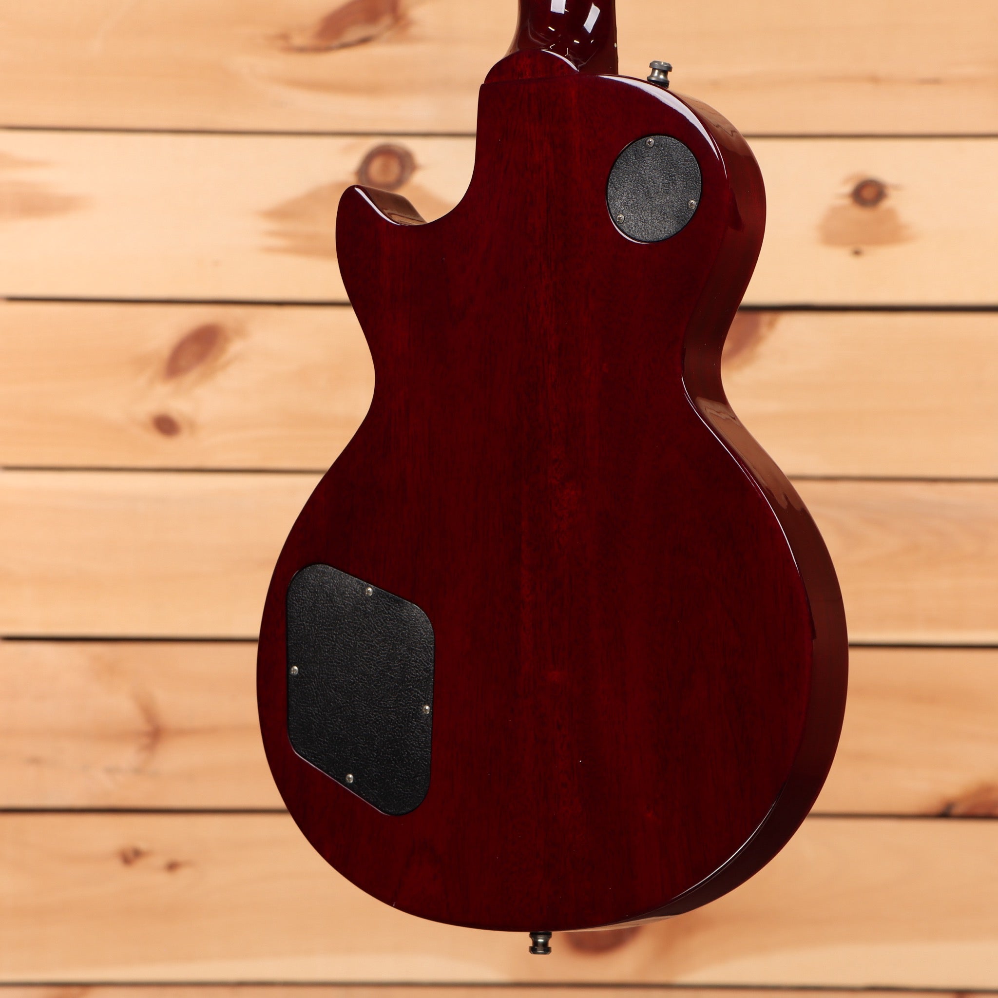 Pre-owned Gibson Les Paul Studio 100th Anniversary wine red electric guitar with dual humbuckers