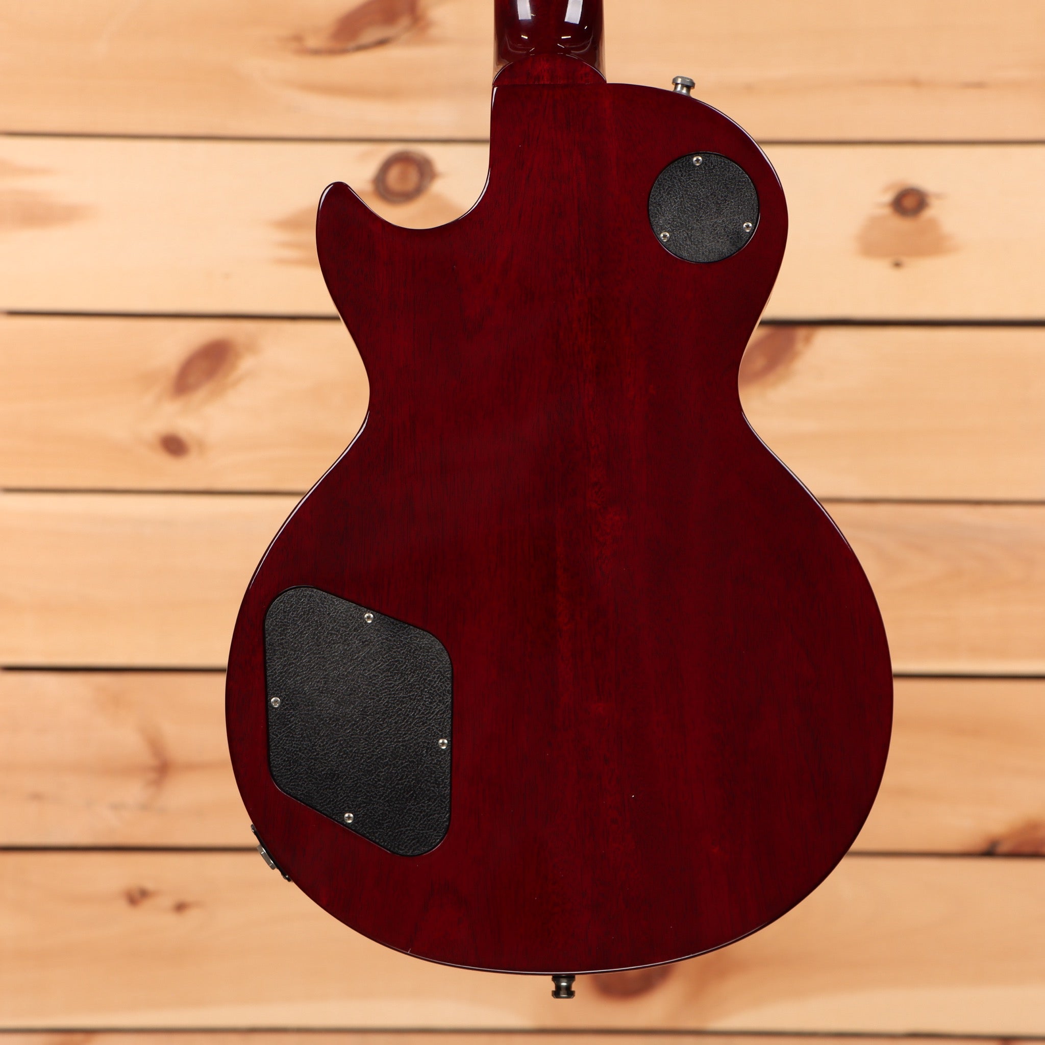 Pre-owned Gibson Les Paul Studio 100th Anniversary wine red electric guitar with dual humbuckers