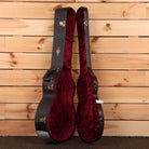 Pre-owned Taylor Custom TF acoustic guitar natural finish with burgundy velvet-lined case