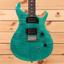 Paul Reed Smith SE Custom 2408 electric guitar turquoise flamed maple top dual humbuckers