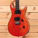 Paul Reed Smith SE Custom 2408 electric guitar Blood Orange with flamed maple top and dual humbuckers