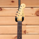 Fender Custom Shop Righteous Reissue Late 1962 Stratocaster relic aged olive green metallic electric guitar with maple neck