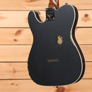 Fender Custom Shop Limited HS Telecaster Custom Relic electric guitar Aged Charcoal Frost Metallic with humbucker pickups