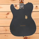 Fender Custom Shop Limited HS Telecaster Custom relic electric guitar Aged Charcoal Frost Metallic with dual humbuckers