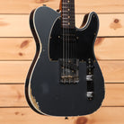 Fender Custom Shop Limited HS Telecaster Custom electric guitar Aged Charcoal Frost Metallic relic finish with dual humbuckers