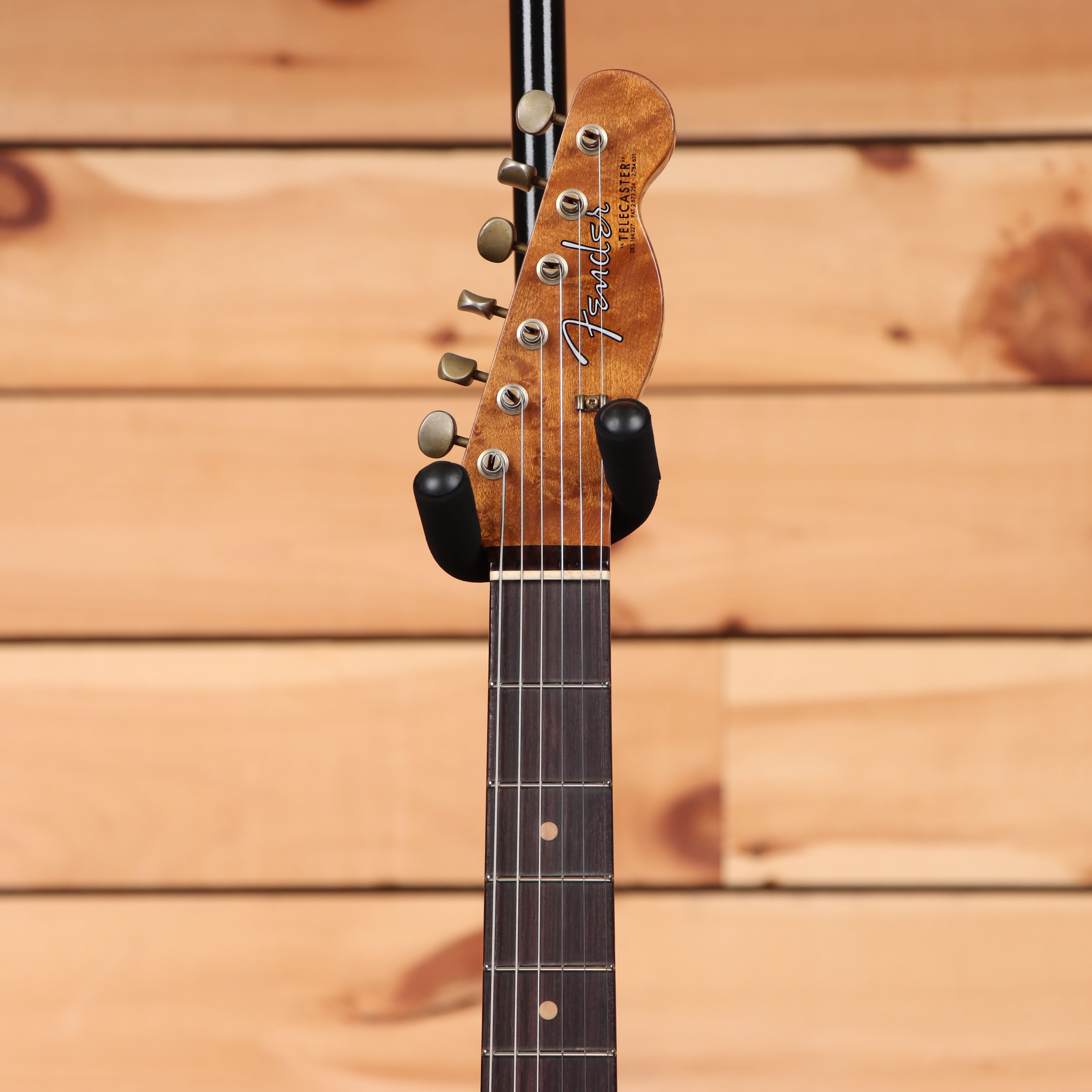 Fender Custom Shop Limited HS Telecaster Custom Relic electric guitar Aged Charcoal Frost Metallic with humbucker pickups