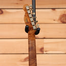 Fender Custom Shop Limited HS Telecaster Custom relic electric guitar aged charcoal frost metallic with chrome tuning machines