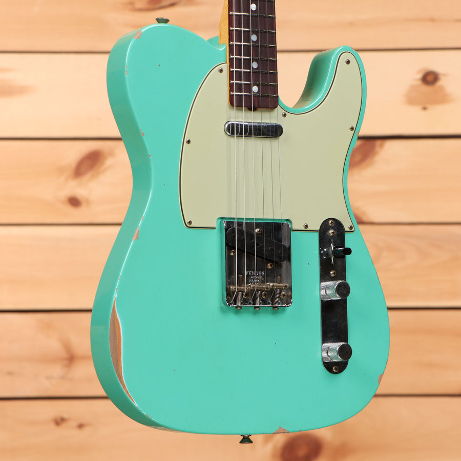 Fender Custom Shop 1964 Telecaster Relic electric guitar Sea Foam Green with single-coil pickups