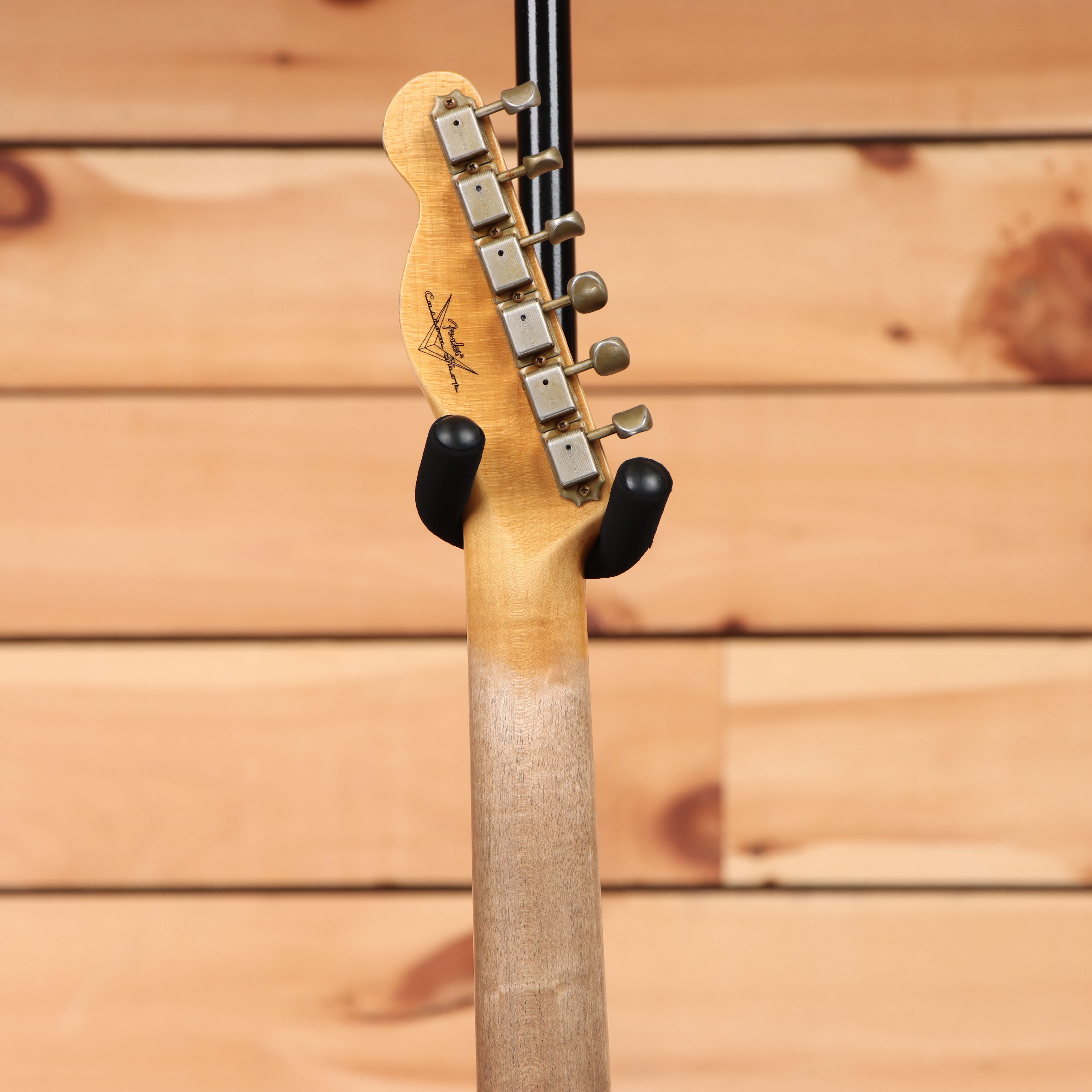 Fender Custom Shop 1964 Telecaster Relic electric guitar aged sea foam green with maple neck and single-coil pickups
