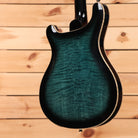 Paul Reed Smith SE Hollowbody II Piezo electric guitar Peacock Blue Burst with flame maple back