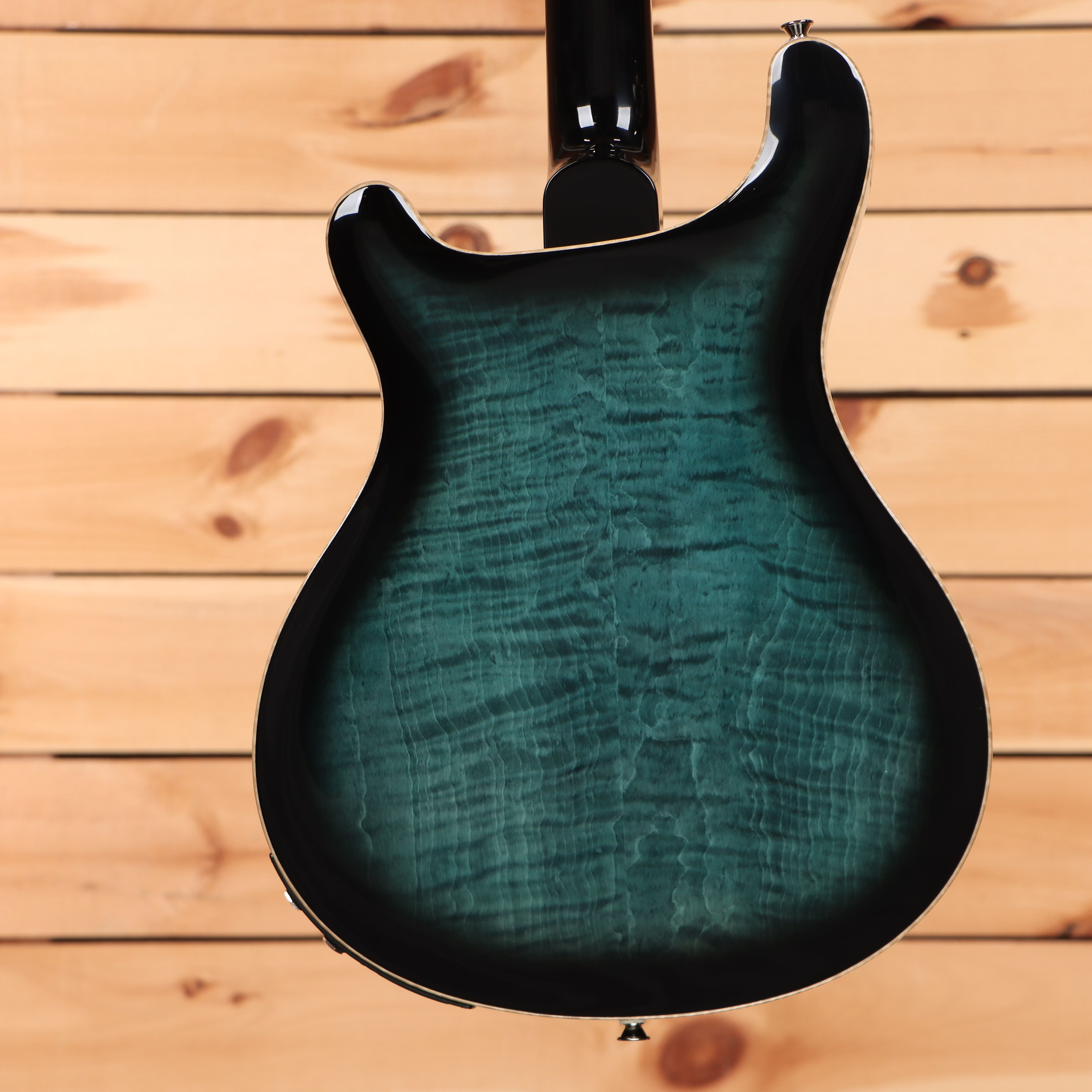 Paul Reed Smith SE Hollowbody II Piezo hollowbody electric guitar Peacock Blue Burst with flamed maple top