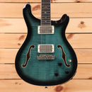 Paul Reed Smith SE Hollowbody II Piezo semi-hollow electric guitar Peacock Blue Burst with dual humbuckers