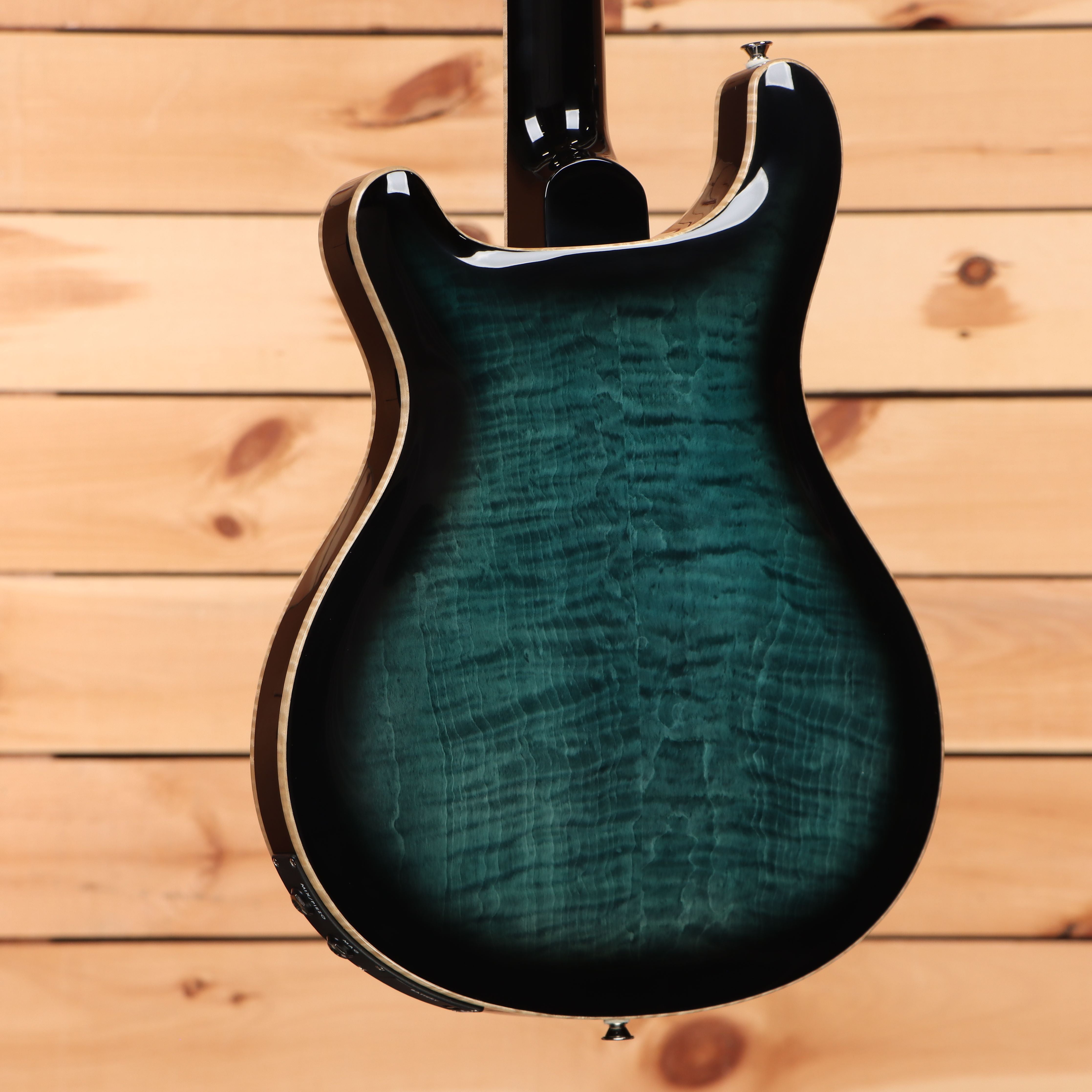 Paul Reed Smith SE Hollowbody II Piezo electric guitar Peacock Blue Burst with white binding