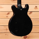 Gibson 1958 Les Paul Junior Doublecut VOS electric guitar Ebony Sparkle with P90 pickup cavity