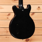 Gibson 1958 Les Paul Junior Doublecut VOS electric guitar Ebony Sparkle with P90 pickup cavity
