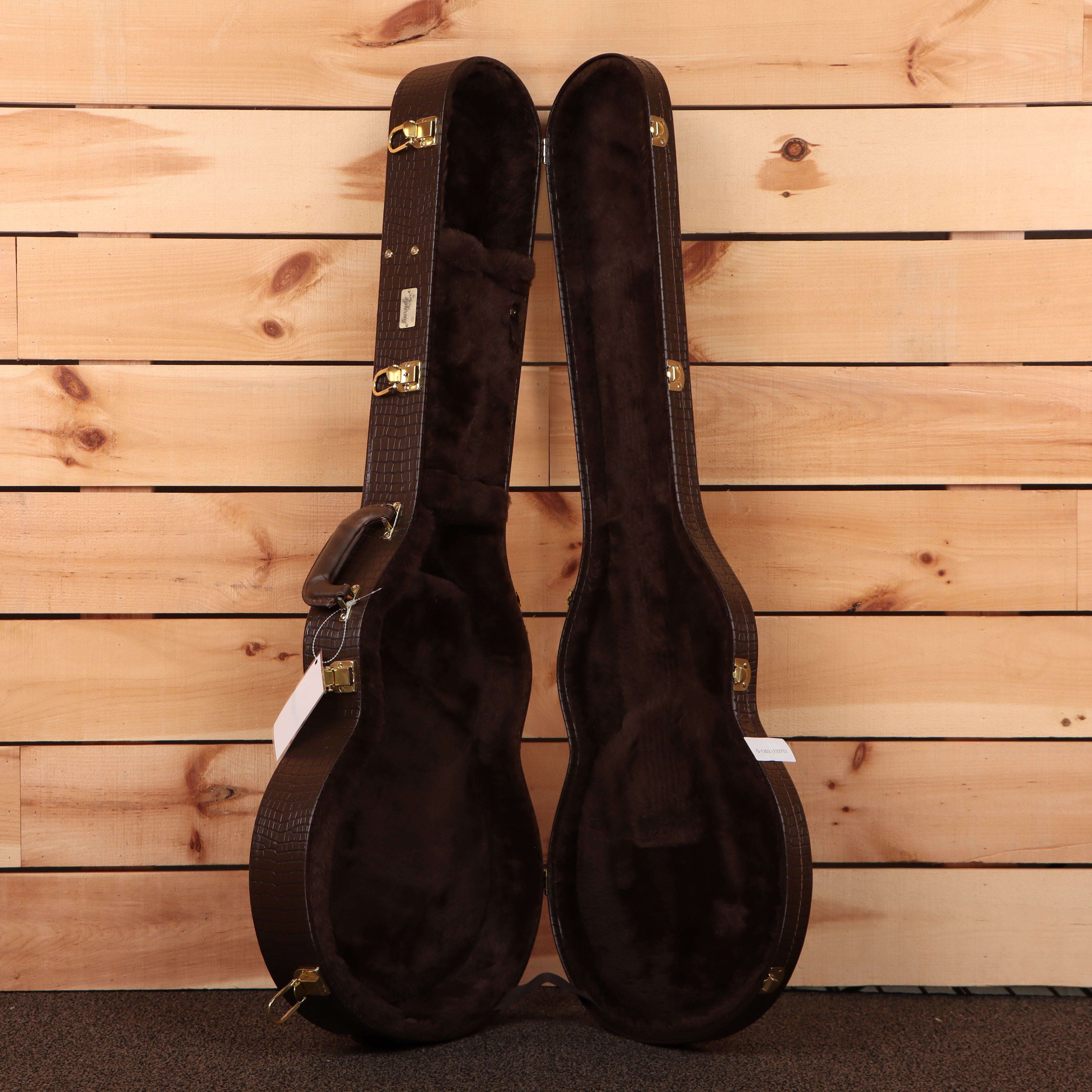 Gibson 1958 Les Paul Junior Doublecut VOS electric guitar Ebony Sparkle with gold hardware in case
