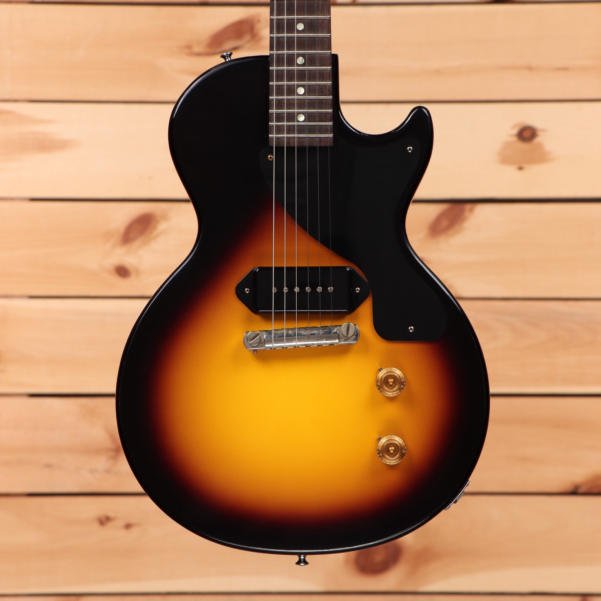 Gibson 1957 Les Paul Junior single-cut electric guitar Vintage Sunburst with P90 pickup