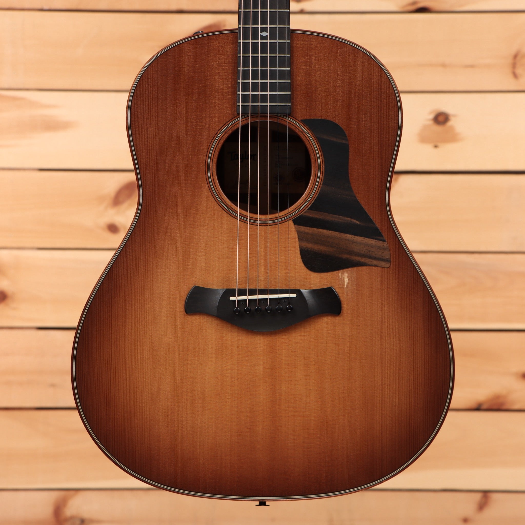 Pre-owned Taylor 717e Builders Edition dreadnought acoustic guitar Wild Honey Burst with rosewood back and sides