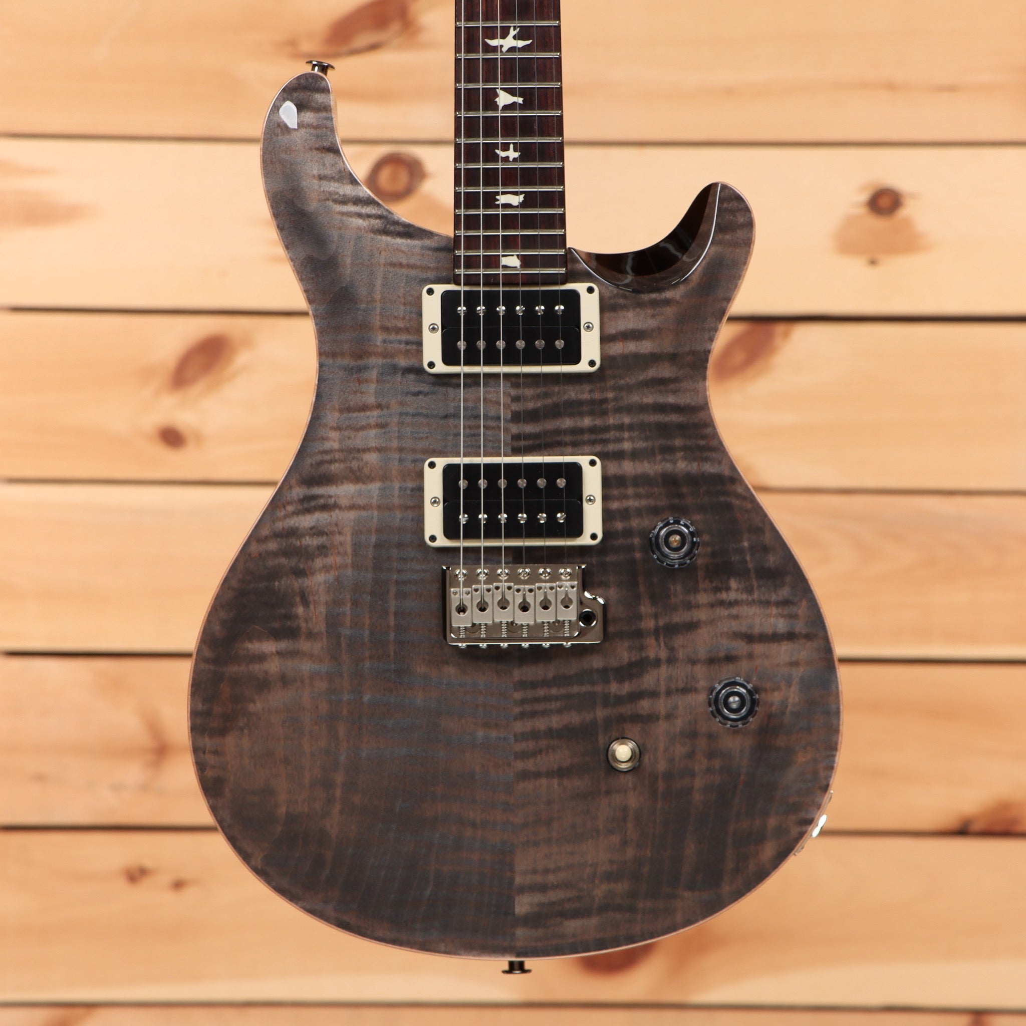 Pre-owned Paul Reed Smith CE 24 electric guitar Faded Gray Black with dual humbucker pickups