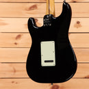 Fender American Professional II Stratocaster pre-owned electric guitar black with white pickguard and single-coil pickup