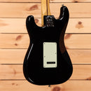 Fender American Professional II Stratocaster pre-owned electric guitar black with white pickguard and single-coil pickups